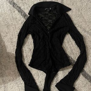 Black Longsleeve bodysuit